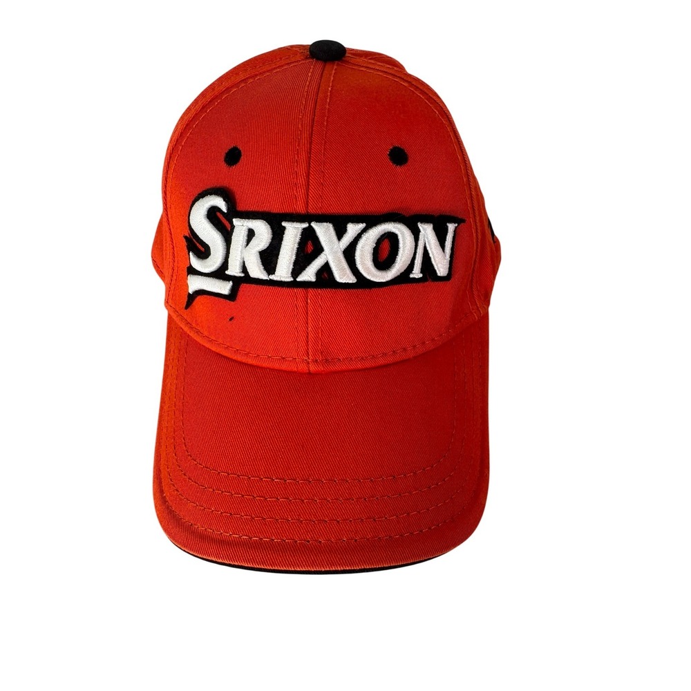 Srixon Golf Hat Orange Embroidered Logo Adjustable Baseball Cap Z-URS One Size